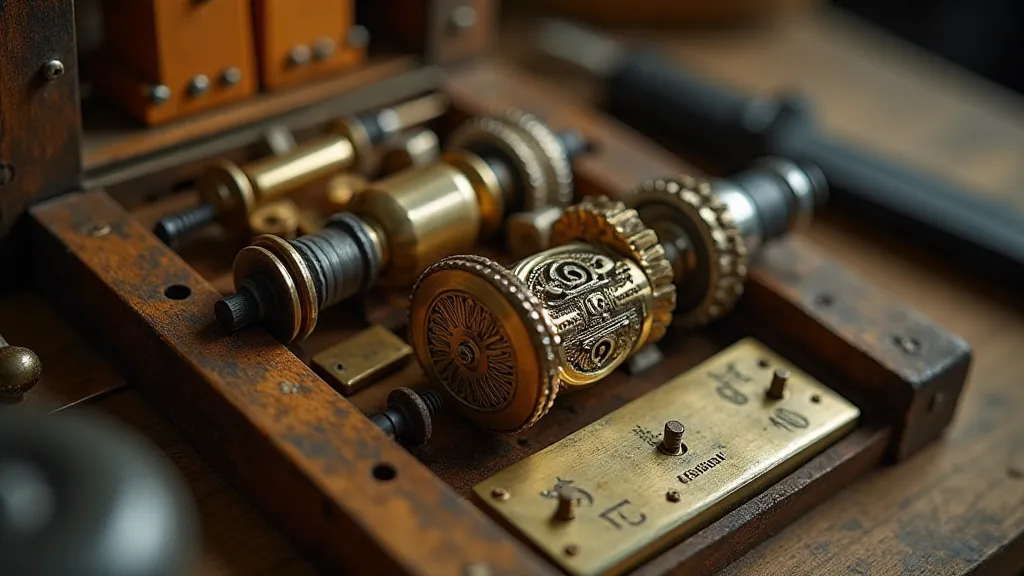 Antique music box mechanism