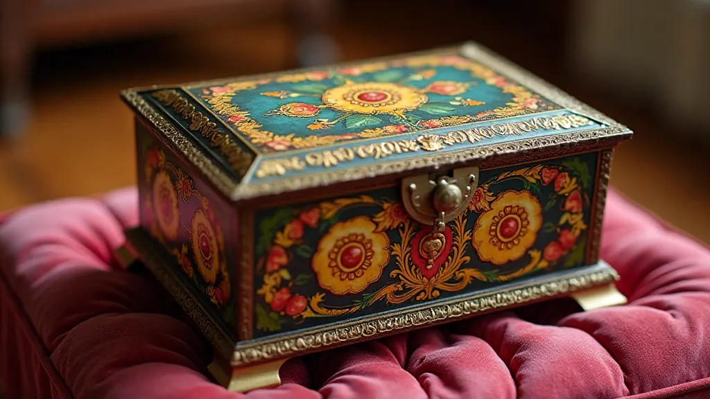 Restored antique music box
