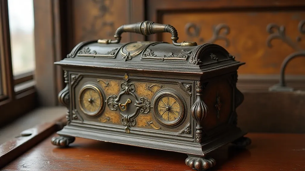 Restored antique music box