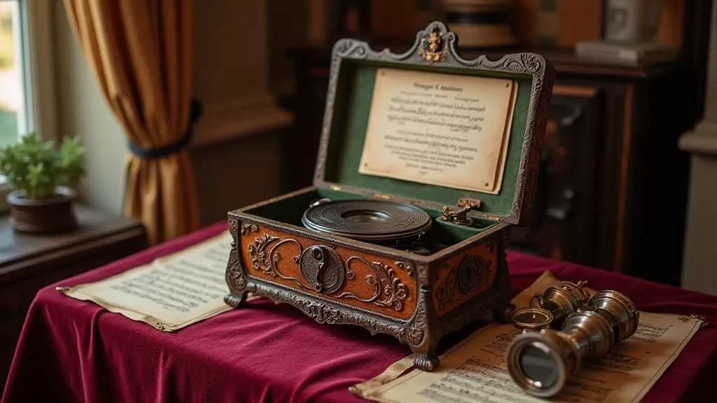 Restored music box display