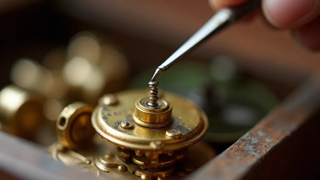 Screwdriver tightening a screw
